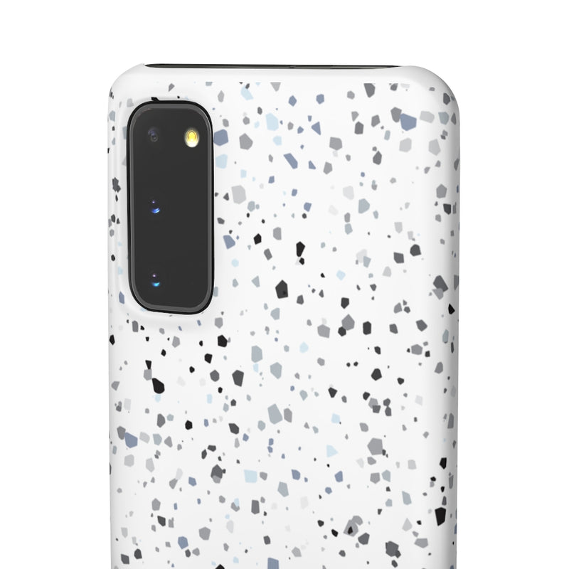 White Terazzo Phone Case