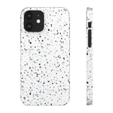 White Terazzo Phone Case