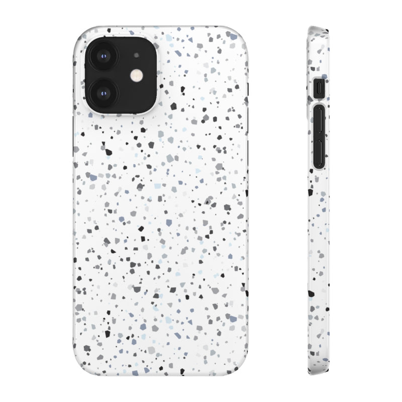 White Terazzo Phone Case