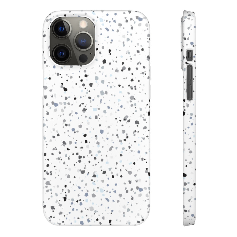 White Terazzo Phone Case