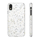White Terrazzo Phone Case