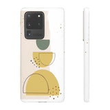 Mid Century Modern Phone Case in Yellow/Green/Pink