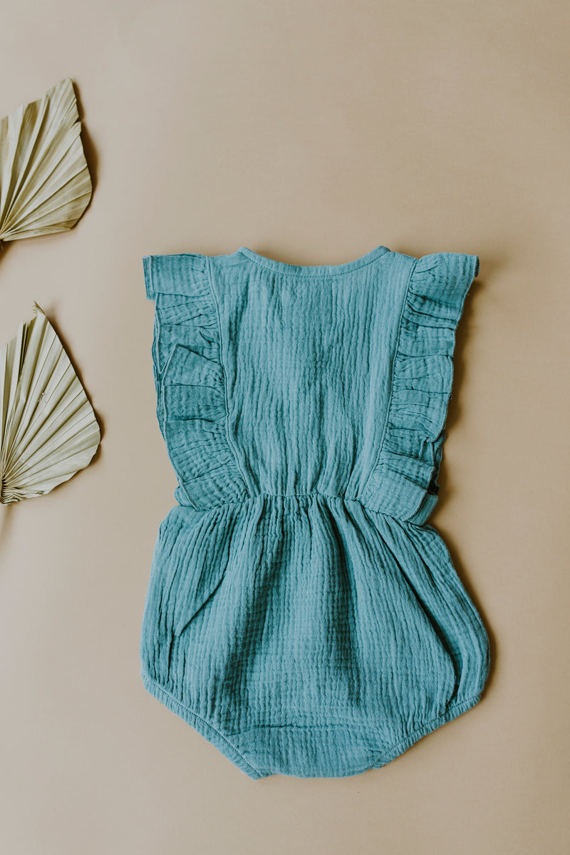 Seafoam Baby Romper