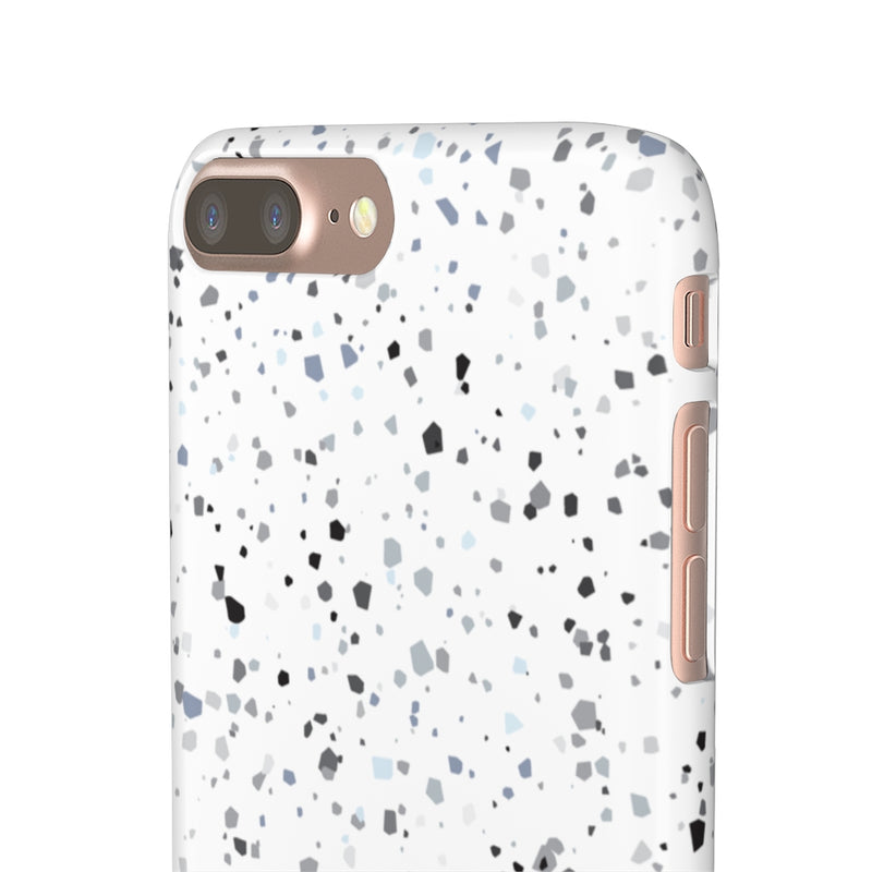White Terazzo Phone Case