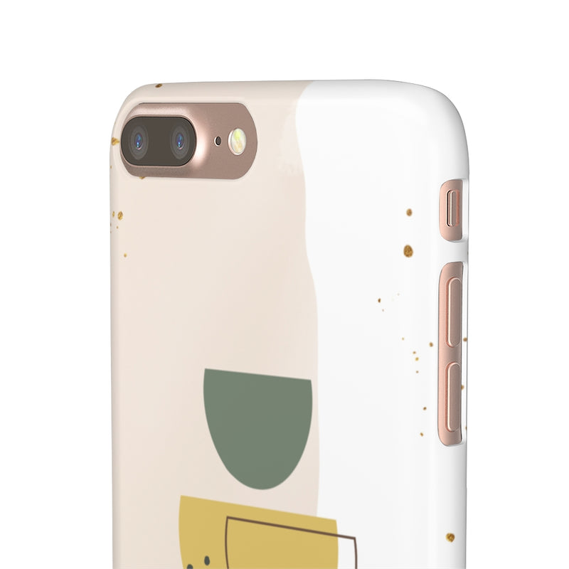 Mid Century Modern Phone Case in Yellow/Green/Pink