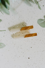Wood Splice Hair Clip SET OF 2 (6 Different Colors Available)