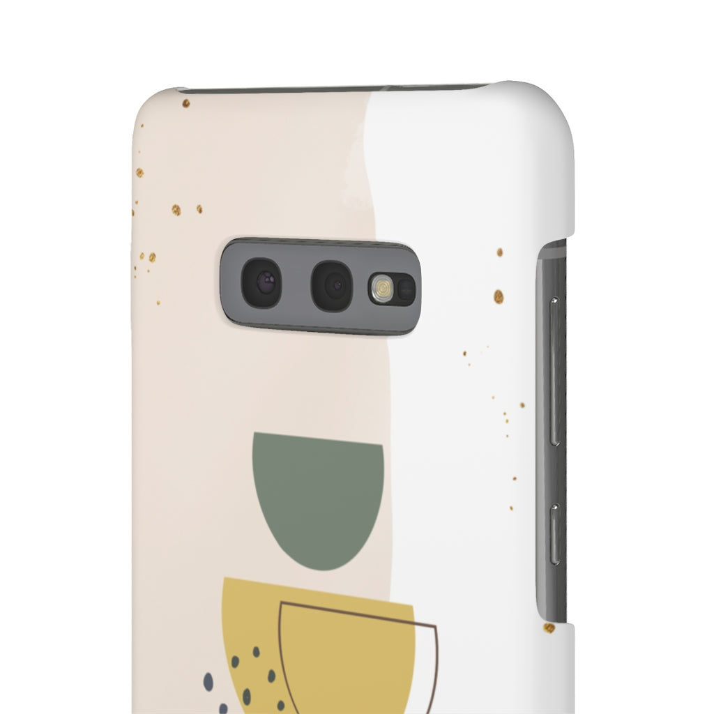 Mid Century Modern Phone Case in Yellow/Green/Pink