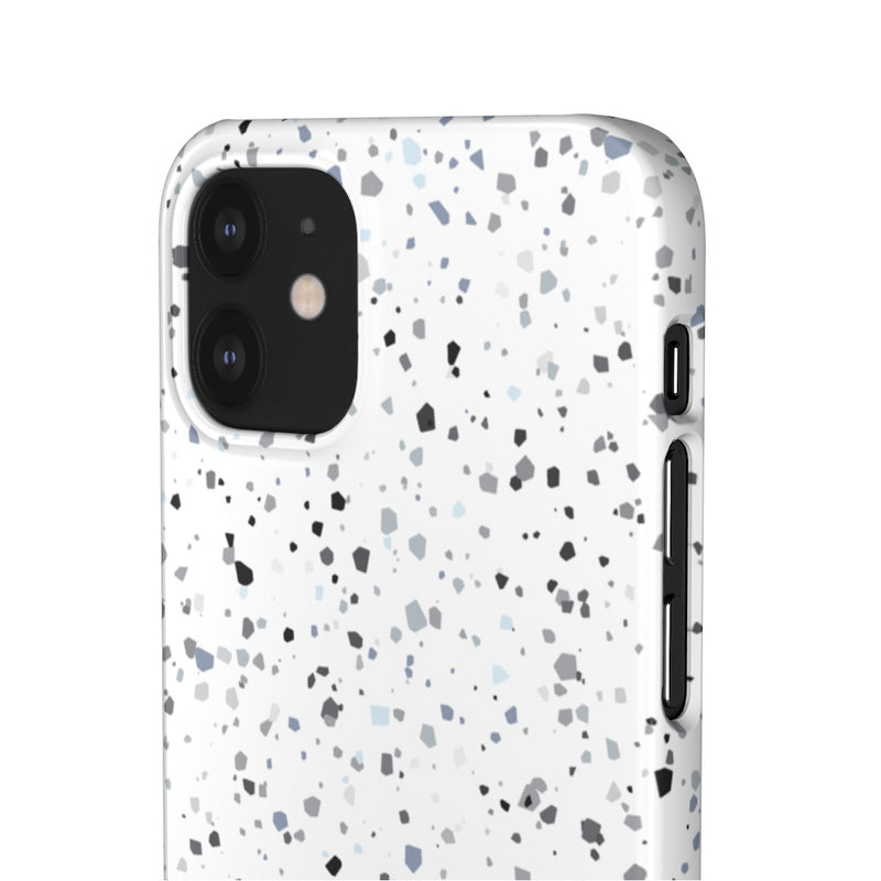 White Terazzo Phone Case
