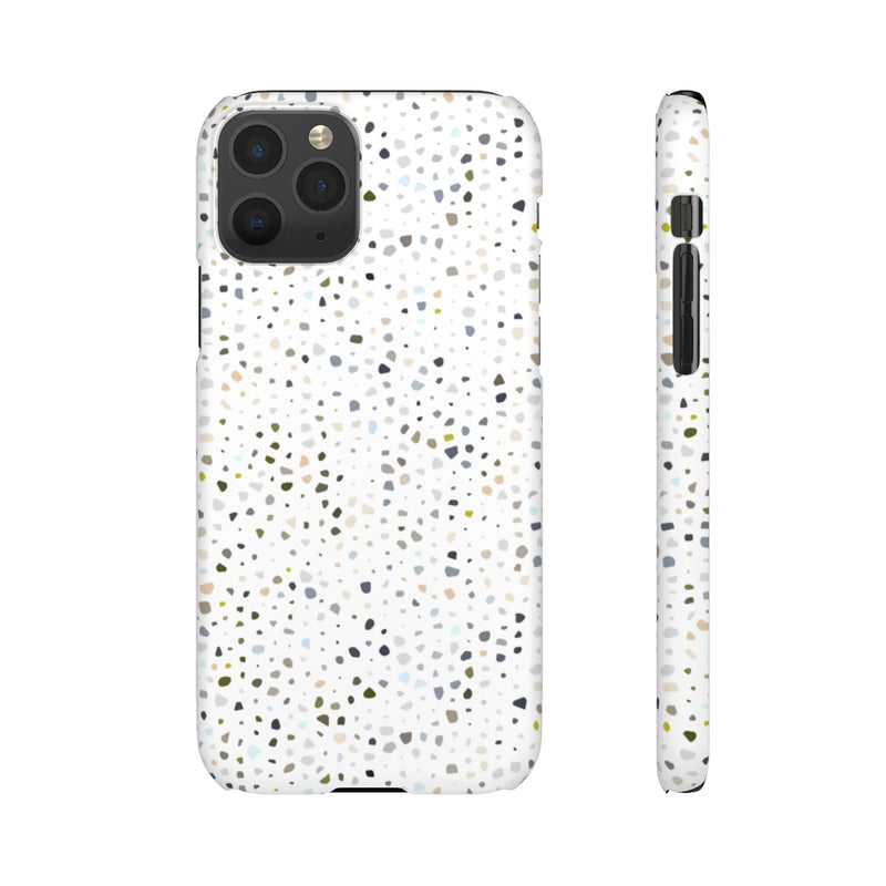 White terrazzo phone case, modern phone case, cute phone case, minimalist phone case, abstract phone case, phone cases, iphone cases, iphone, boho phone case, cute phone cases, geometric phone case, phone case ideas, iphone case, terrazzo phone case, accessories aesthetic, aesthetic phone, apple products, boho style phone case, snap case, cell phone cases, cute geometric phone case, teen phone cases, best cell phone cases, trendy cases, iPhone phone case, samsung cases, trendy phone case
