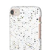 White Terrazzo Phone Case