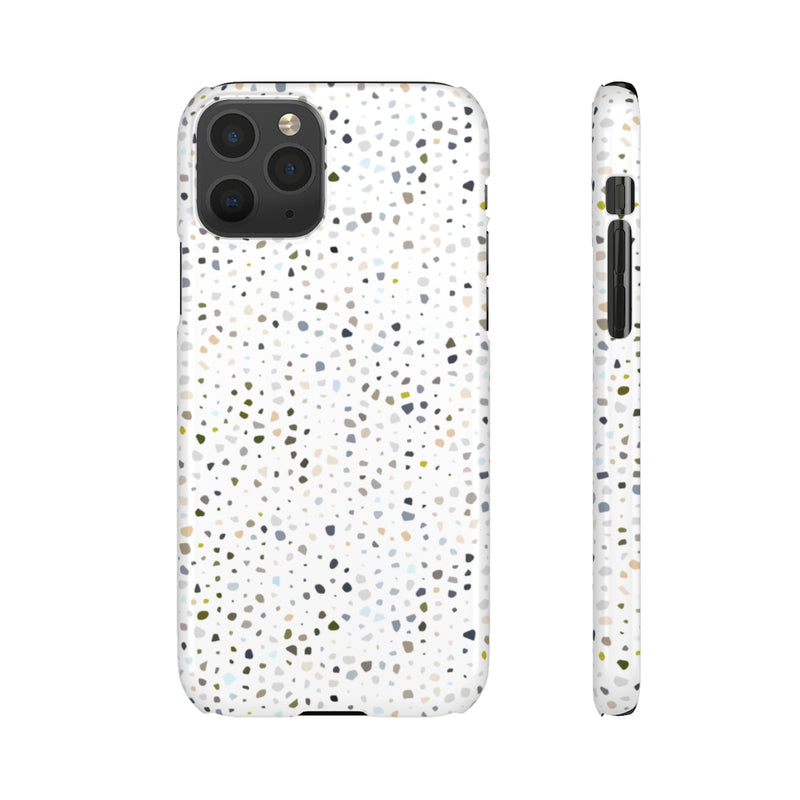 White terrazzo phone case, modern phone case, cute phone case, minimalist phone case, abstract phone case, phone cases, iphone cases, iphone, boho phone case, cute phone cases, geometric phone case, phone case ideas, iphone case, terrazzo phone case, accessories aesthetic, aesthetic phone, apple products, boho style phone case, snap case, cell phone cases, cute geometric phone case, teen phone cases, best cell phone cases, trendy cases, iPhone phone case, samsung cases, trendy phone case