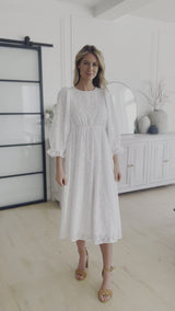 Kenedi Ivory Floral Dress