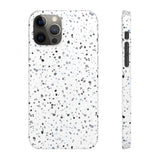 White Terazzo Phone Case
