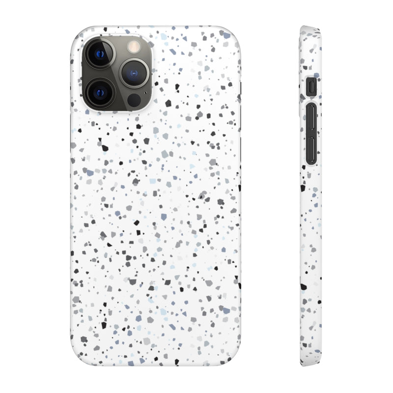 White Terazzo Phone Case