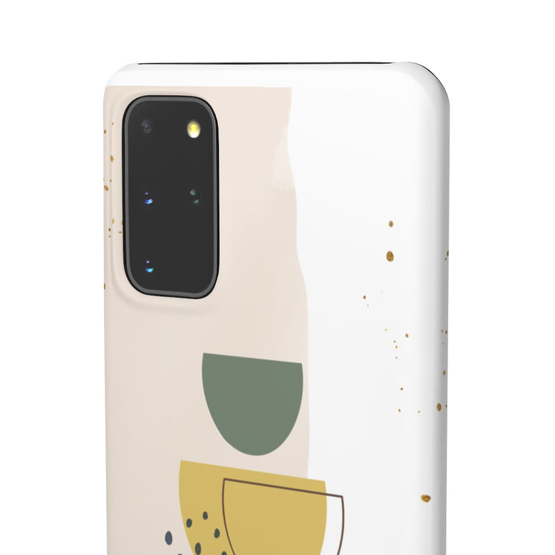 Mid Century Modern Phone Case in Yellow/Green/Pink