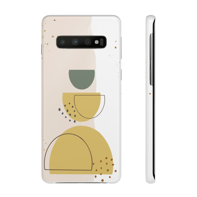 Mid Century Modern Phone Case in Yellow/Green/Pink