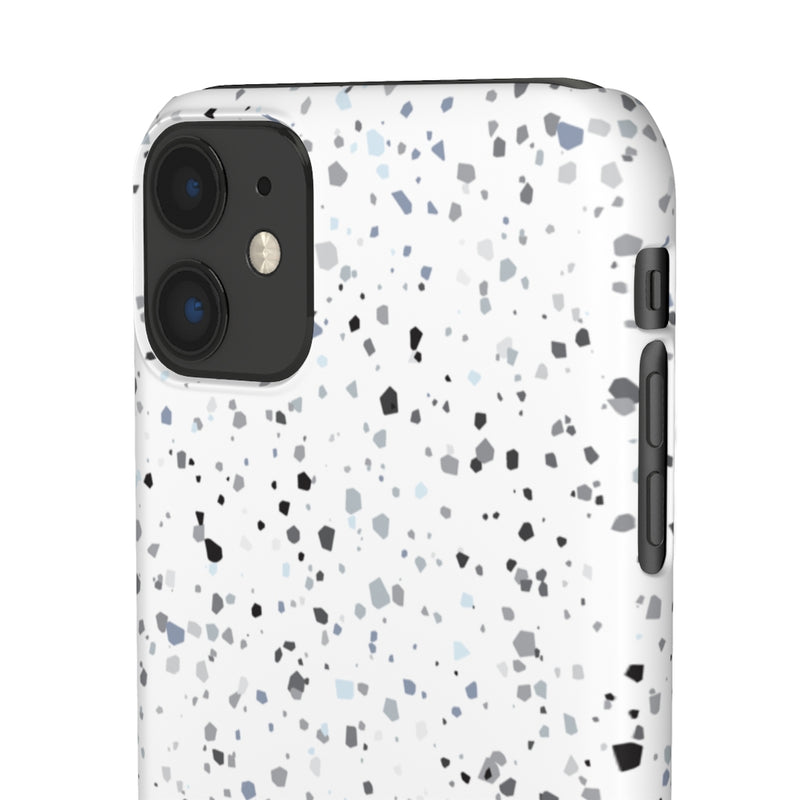 White Terazzo Phone Case