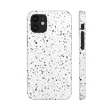 White Terazzo Phone Case