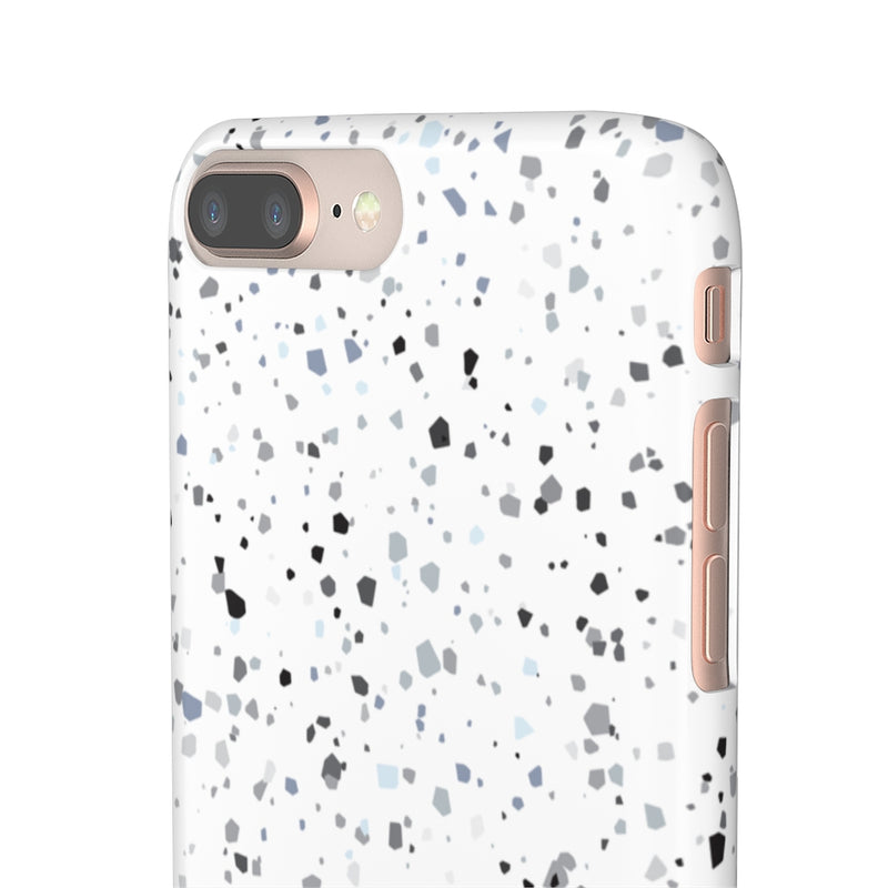 White Terazzo Phone Case